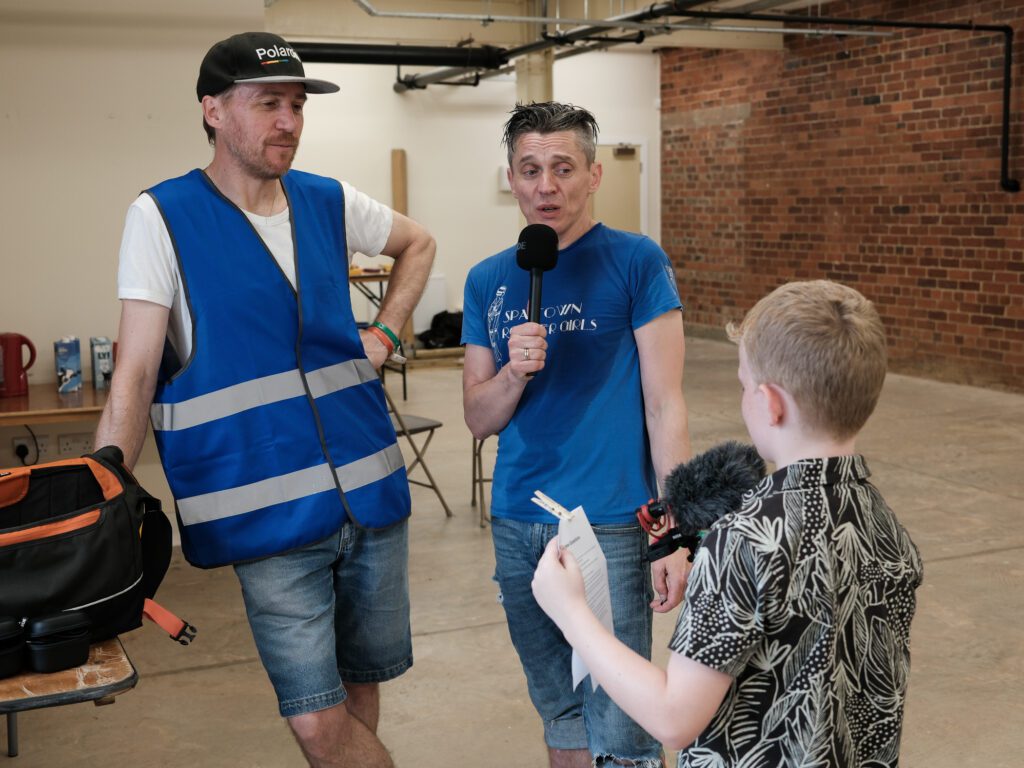 Ellis interviewing Simon and Rich from Hope and Social