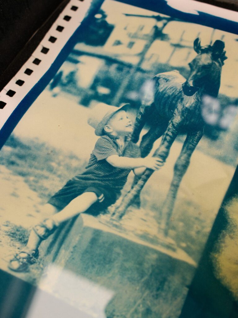 One of our finished Cyanotype prints